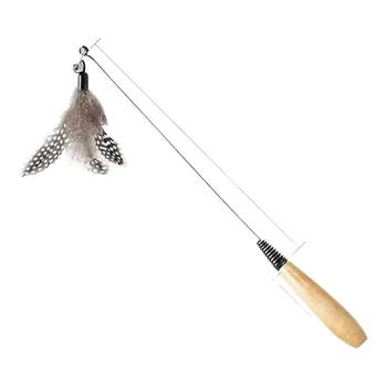 Cfa game-level cat stick long pole feather replacement head