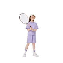 Balabala childrens sports suit summer clothes for boys and girls parent-child short-sleeved shorts two-piece trendy set