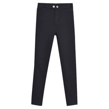 Nine-point plush fleece leggings
