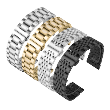 Solid stainless steel watch strap metal steel strap