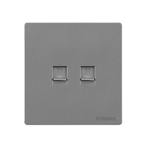 Type 86 single and double port network module combination socket universal Category 6A Category 7 and 8 network cable panel does not include modules