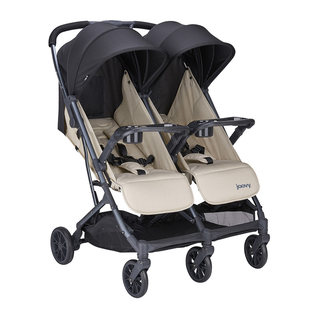 Joovy double stroller is lightweight, easy to use and can sit and lie down