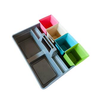 Cleaning blue storage box tool box