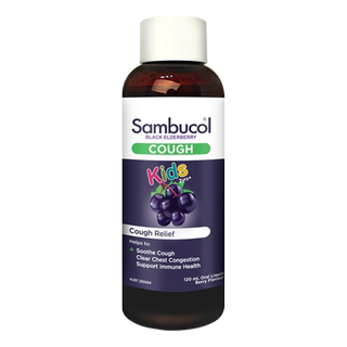 澳洲进口Sambucol黑接骨木莓儿童保健品天然植物润喉平咳糖浆