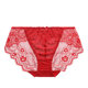Eve's sexy red lace mid-waist underwear