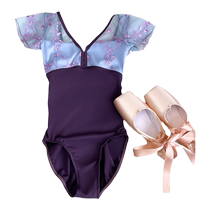 Fanshu Childrens Ballet Dance Bodysuit Womens Autumn and Winter One-piece Gymnastics Performance Clothing Art Test Chinese Dance Practice Clothes Body Shape