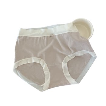 Soft skin-friendly mid-high waist cashmere shorts briefs
