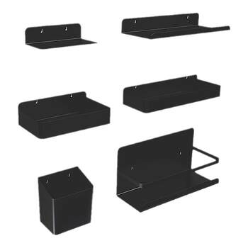 Complete collection of hole board accessories, dedicated diy hook storage rack, round hole storage box, pen holder, magnetic desk decoration clip