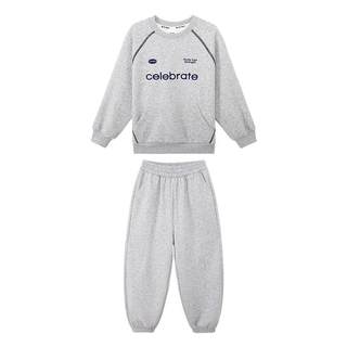 左西童装男童运动套装2025新款儿童套装两件套秋季大童卫衣卫裤