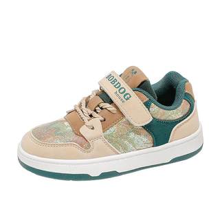 Babudou boys' shoes 2025 new autumn and winter children's sports shoes for primary school students plus velvet and cotton shoes leather surface waterproof