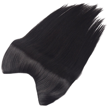 Real hair piece hand-woven edge wig piece seamless invisible one-piece natural hair volume fluffy and thickened hair extension piece