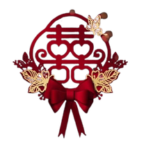 Happy stickers for weddings special wedding room layout set bedroom door decoration 囍 door stickers wedding supplies