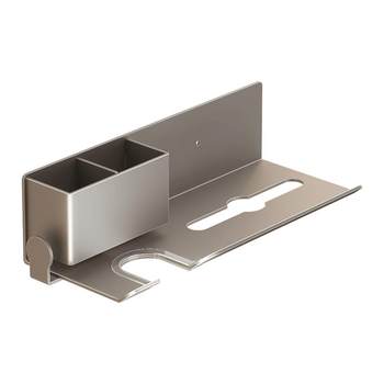 Gun gray nordic hair dryer storage rack non-search stick installation