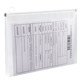 A4 transparent file bag zipper plastic waterproof