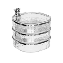 Jewelry storage box multi-layer rotating earrings earrings necklaces jewelry boxes 2024 new high-end hairpin boxes