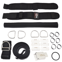 Scuba Technical Diving Back Fly Backboard Harness Shoulder Webbing Back System Components BCD Diving Equipment Set