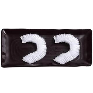 一次性耳套耳罩焗油染发打耳洞塑料防水洗澡头防护耳朵松紧100只