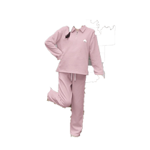 Maternity wear autumn 2024 new style fashionable loose lapel top straight pants suit two-piece set
