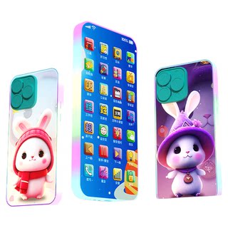 儿童手机玩具婴儿仿真电话宝宝益智早教模型小孩男孩可充电可啃咬