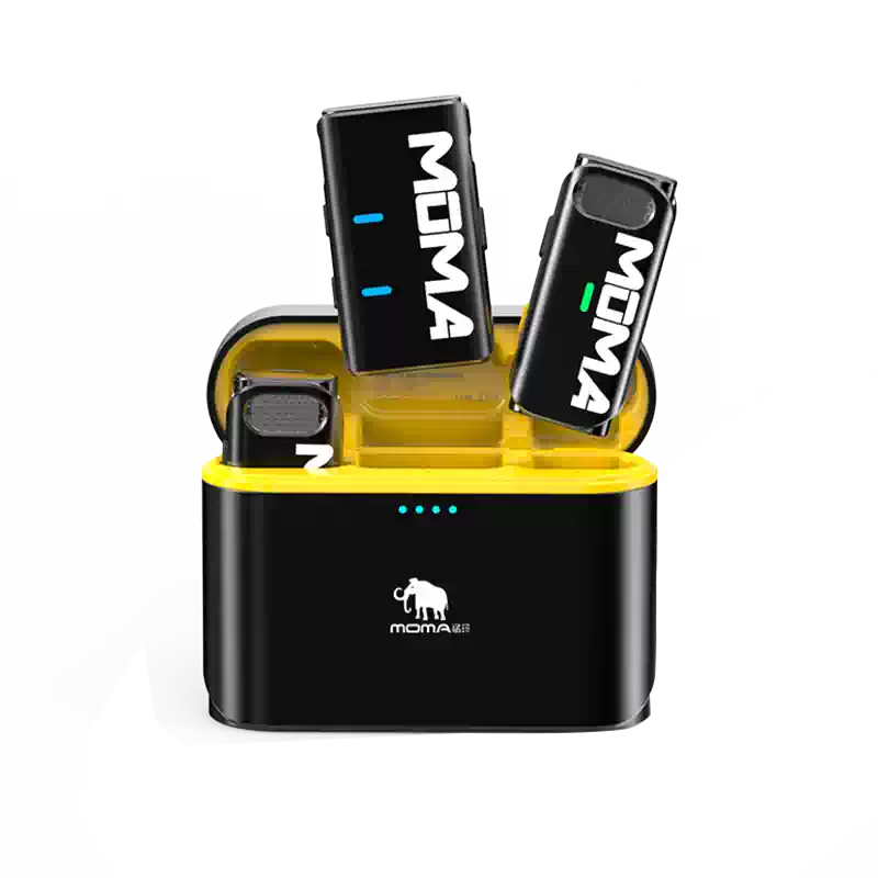 猛玛LARK MIX纽扣无线麦克风领夹收音麦直播专用一拖二猛犸MOMA