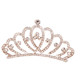 Medium and large size children's tiara crown stage performance crystal