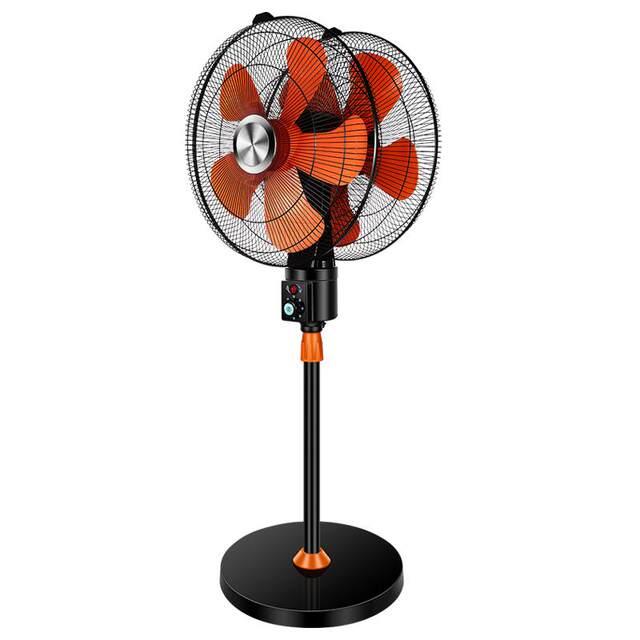 Double-headed floor fan with strong wind