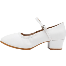 (Betty Dance Shoes W108) Square Dance Shoes Ballroom Dance Shoes Womens Three-Step Flat Heel Sailor Dance Ballroom Dance Shoes