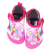 Floor socks and shoes for children indoor non-slip waterproof mute soft bottom baby toddler anti-fall breathable kindergarten early education socks