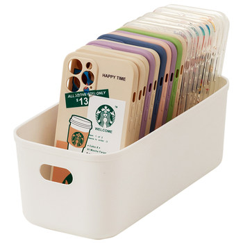 Mobile phone case storage box multi-function desktop storage debris sorting basket storage box bedside storage box storage box storage rack placed on the bedside of the mobile phone