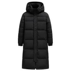 Yaya Men's Down Jacket 2023 Winter New Style ຍາວກວ່າຫົວເຂົ່າຂະຫຍາຍຄວາມໜາ ເສື້ອກັນໜາວແບບງ່າຍດາຍ