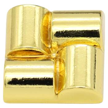 Qiming simple square metal button