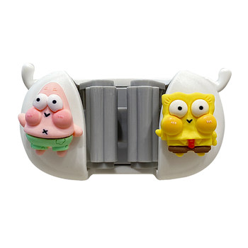 Mop rack without punching hook powerful mop wall hanging cute cartoon bathroom broom storage tool