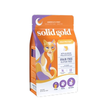 (Self-operated) (Solid Gold) Alaskan pollock grain-free cat food raw delicious hair 3 pounds