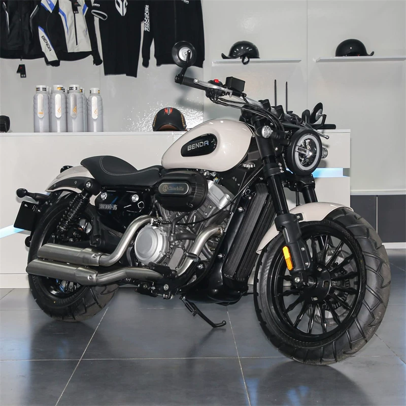Новый Benda Chinchilla 300V двойной цилиндр водяного охлаждения Harley мотоцикл для мужской поездки ретро круиз мотоцикл