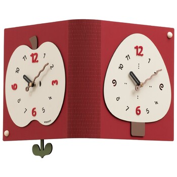 Living room double sided corner clock