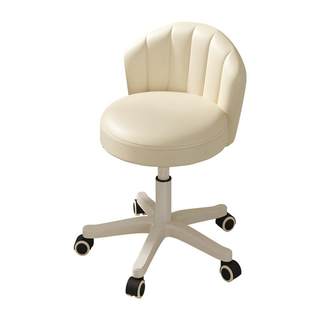 Sanmeng make-up-stuhl im cremefarbenen stil, mädchenzimmer, nimmt keinen platz ein, schminktisch, hocker, make-up-hocker, rückenlehne, maniküre-stuhl