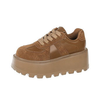 Inner height increasing women's shoes dad shoes thick sole temperament sneakers for women