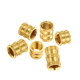 Injection molded copper nut M2 straight-print knurled nut