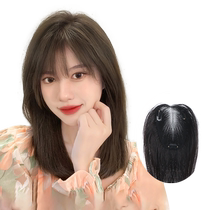 Swiss Net wig piece for women head replacement piece full real hair cover white hair fluffy hair volume natural bangs wig piece