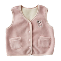 Oak Family childrens vest Austrian velvet autumn and winter style baby boy and girl outer vest plus velvet baby vest