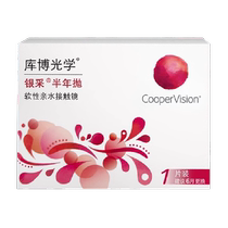 Cooper Optical Silver Eye Contact Lenses Silicone Hydrogel Monthly Disposable 3 Pieces Highly Oxygen Permeable Official Original Import