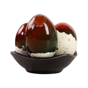 Yuhanyuan baiyangdian preserved egg, lead-free preserved egg, soft and waxy, vacuum-packed, fresh, smooth, delicious and delicious egg product