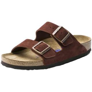 BIRKENSTOCK cork slippers for men and women with the same suede soft bottom slippers Arizona series