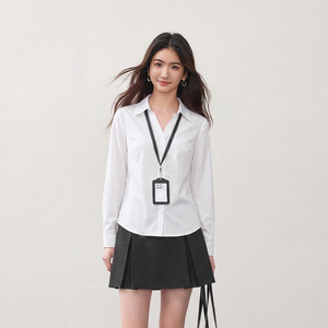 【条纹美学】尚都比拉衬衫女秋季新款气质通勤翻领修身显瘦衬衣