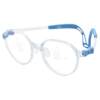 Polygonal silicone temple adjustable myopia glasses for primary school students