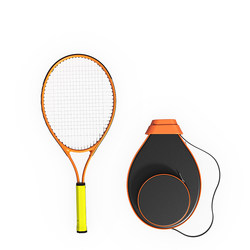 ຄູຝຶກເທນນິສຜູ້ຫຼິ້ນດ່ຽວທີ່ມີສາຍເຊືອກ rebound ການຝຶກອົບຮົມດ້ວຍຕົນເອງ racket tennis ເດັກນ້ອຍຫນຶ່ງຄົນເລີ່ມຕົ້ນ