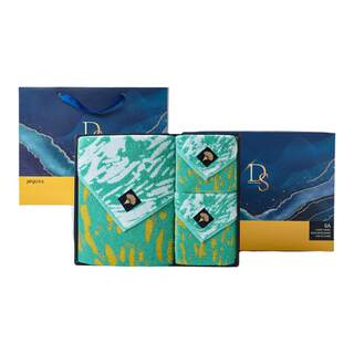 洁玉大师系列优质棉毛浴巾礼盒纯棉洗脸家用吸水不易掉毛套装礼品