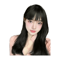 Air bangs wig female real hair natural forehead thin fake bangs invisible traceless internet celebrity full bangs wig piece