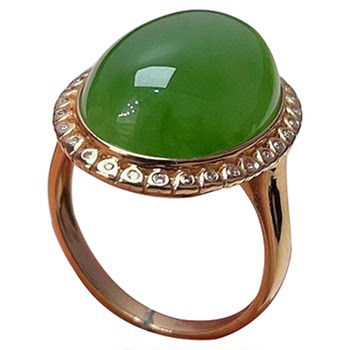 Fashion trendy hetian jade gold inlaid hand jewelry for wife