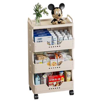 Office printer storage rack floor-standing cart file storage rack multi-layer movable storage rack under table